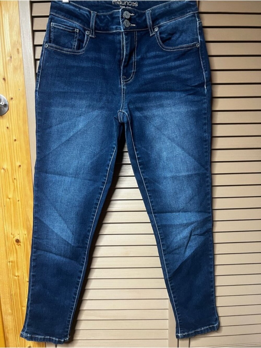 Maurices Dark Blue Skinny Jeans